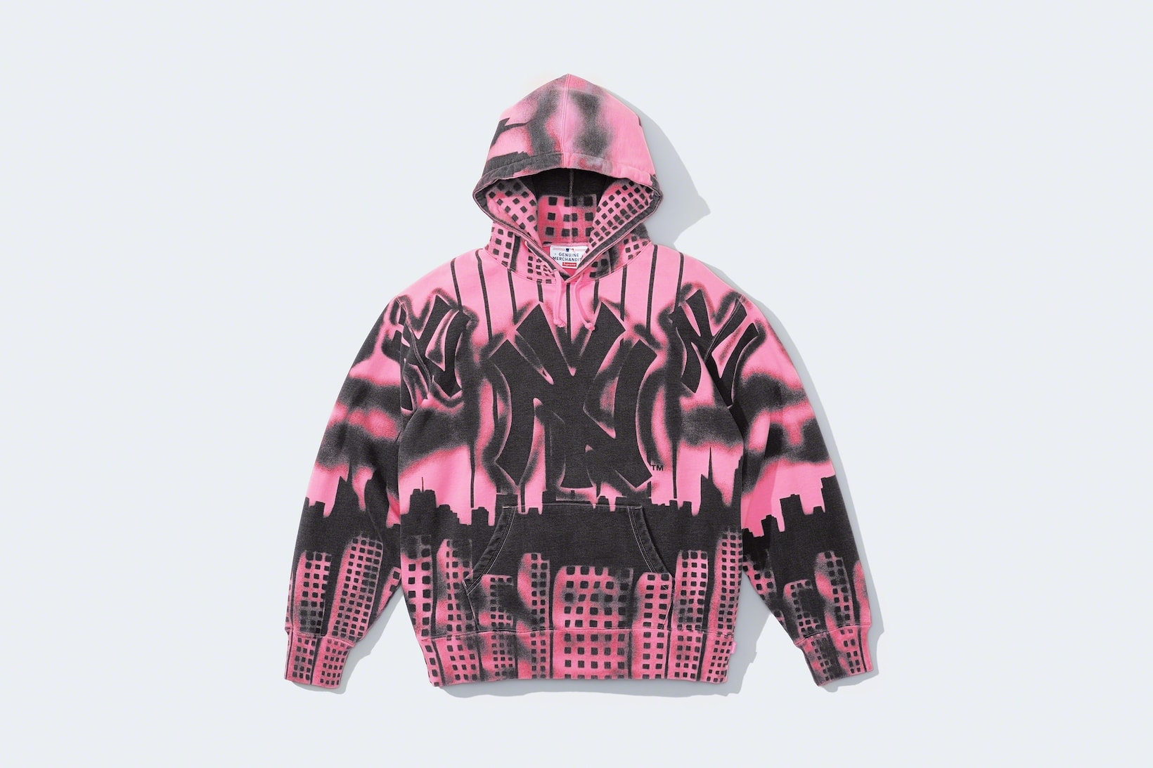 Supreme New York Yankees Fall Collection hoodies pink