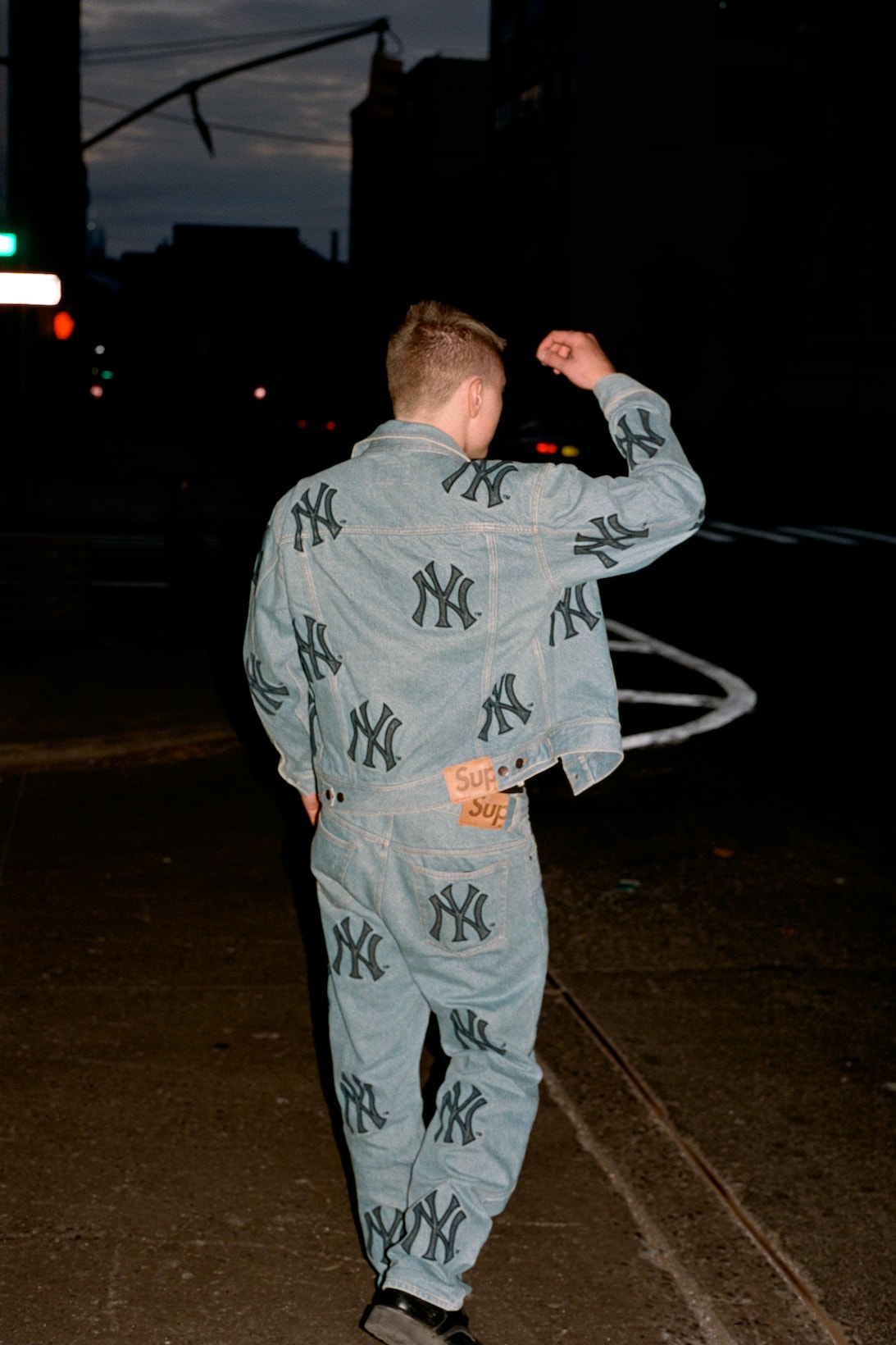 Supreme New York Yankees Fall Collection denim jacket jeans