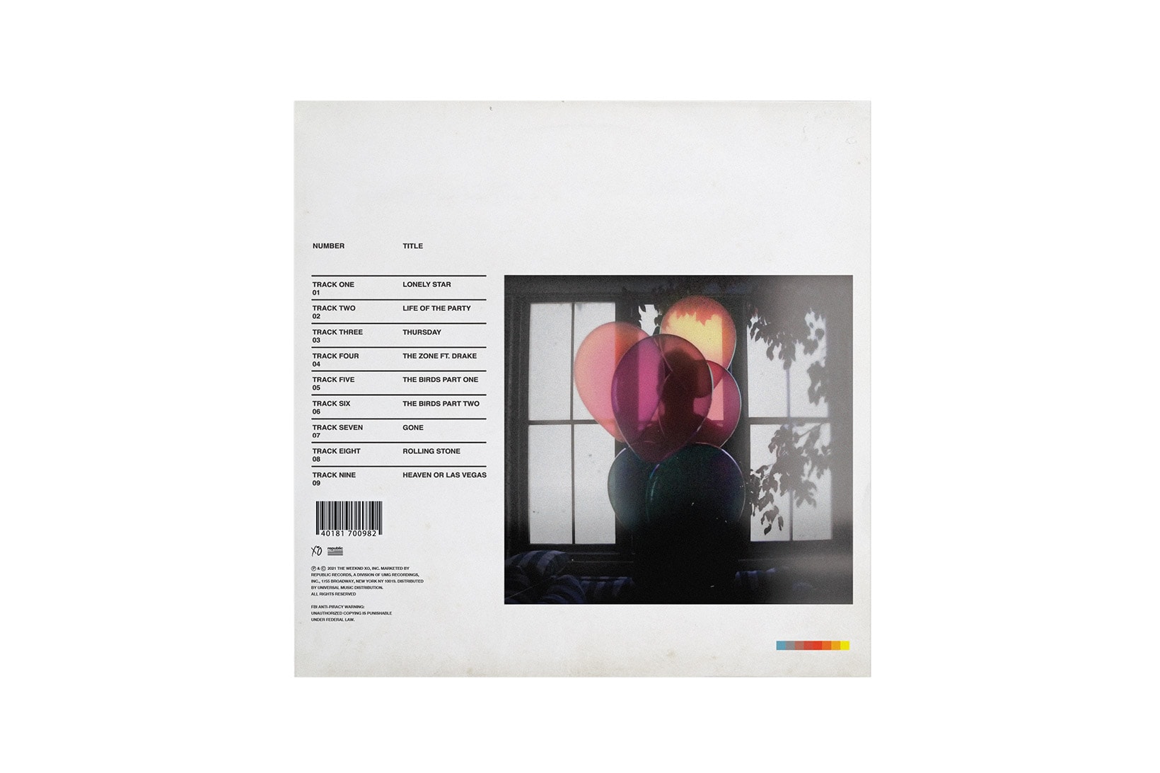 The Weeknd XO Thursday Mixtape Album Anime Merch Capsule Collection MR. Collaboration Artist vinyl