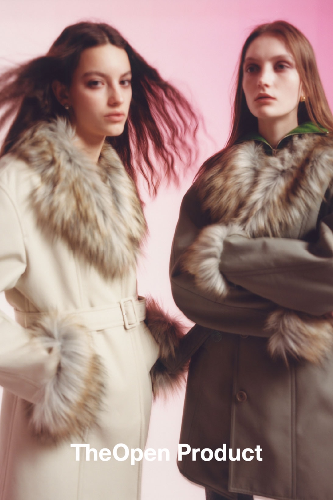 TheOpen Product Fall/Winter 2021 FW21 Korean Brand Fur Coat