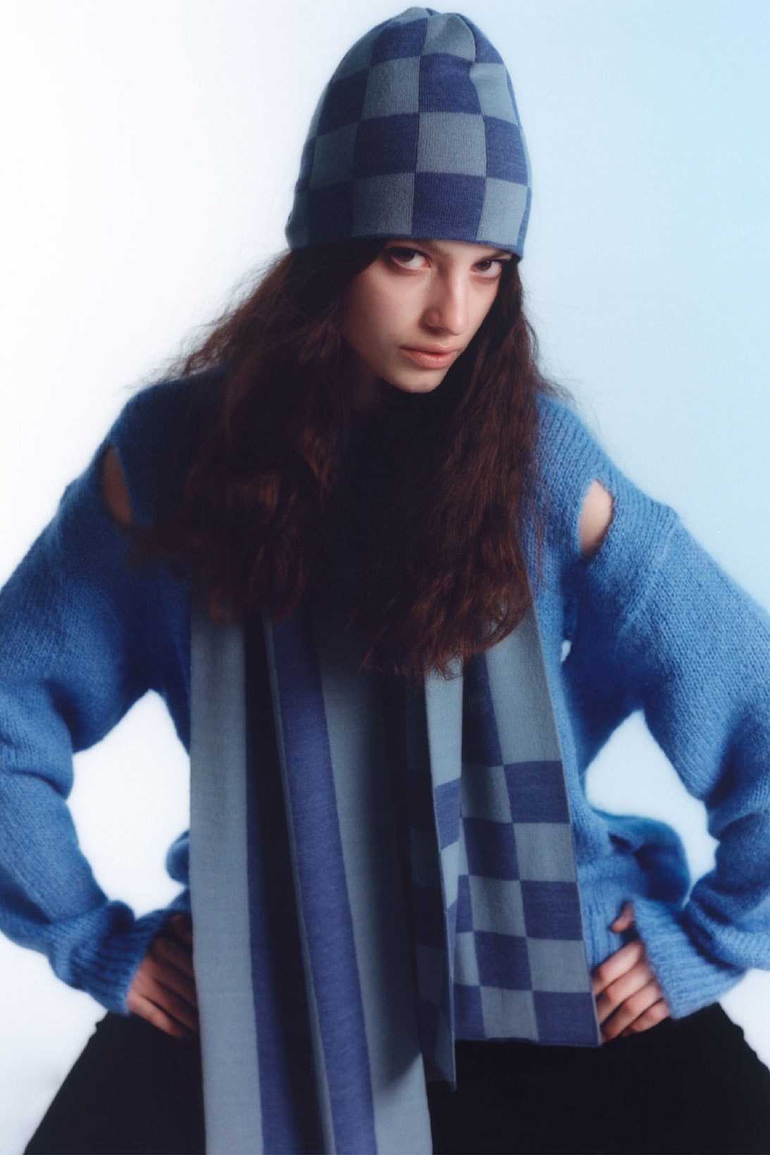 TheOpen Product Fall/Winter 2021 FW21 Korean Brand Beanie Sweater Knitwear Scarf