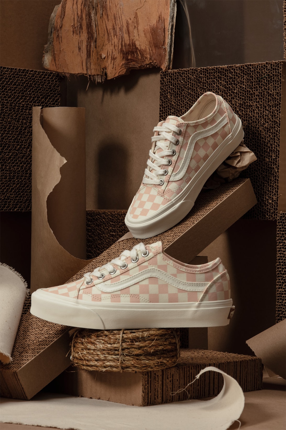 Vans Eco Theory Old Skool Decon Collection Sneakers Footwear Shoes Sustainable Pink White