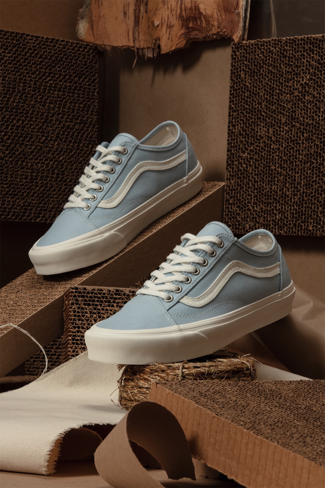 Vans Eco Theory Old Skool Decon Collection Sneakers Footwear Shoes Sustainable Sky Blue White