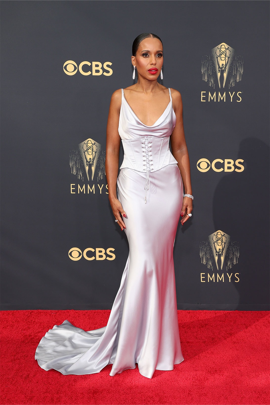 2021 Emmy Awards 73rd Best Dressed Red Carpet Celebrities Kerry Washington