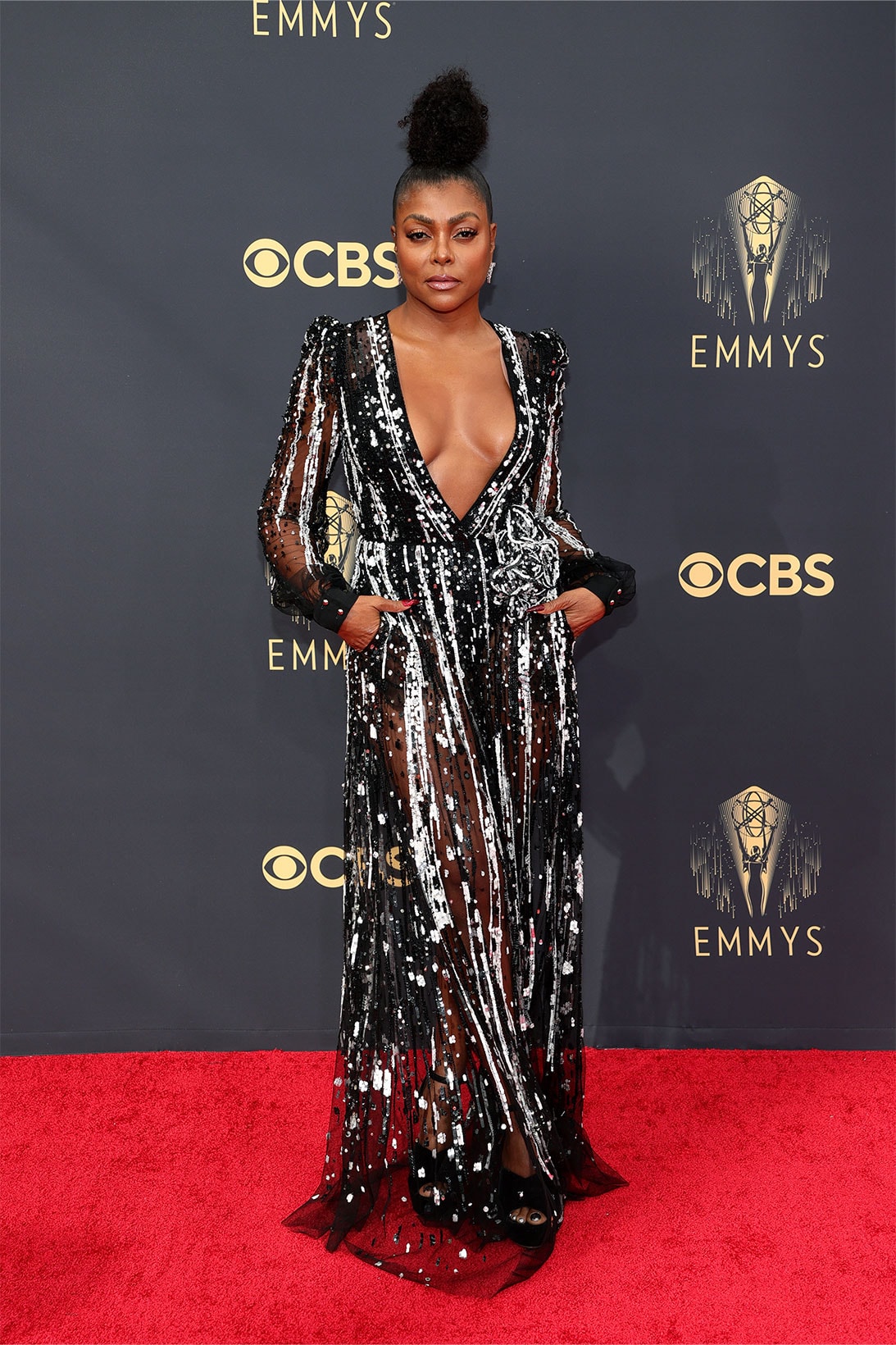 2021 Emmy Awards 73rd Best Dressed Red Carpet Celebrities Taraji P. Henson