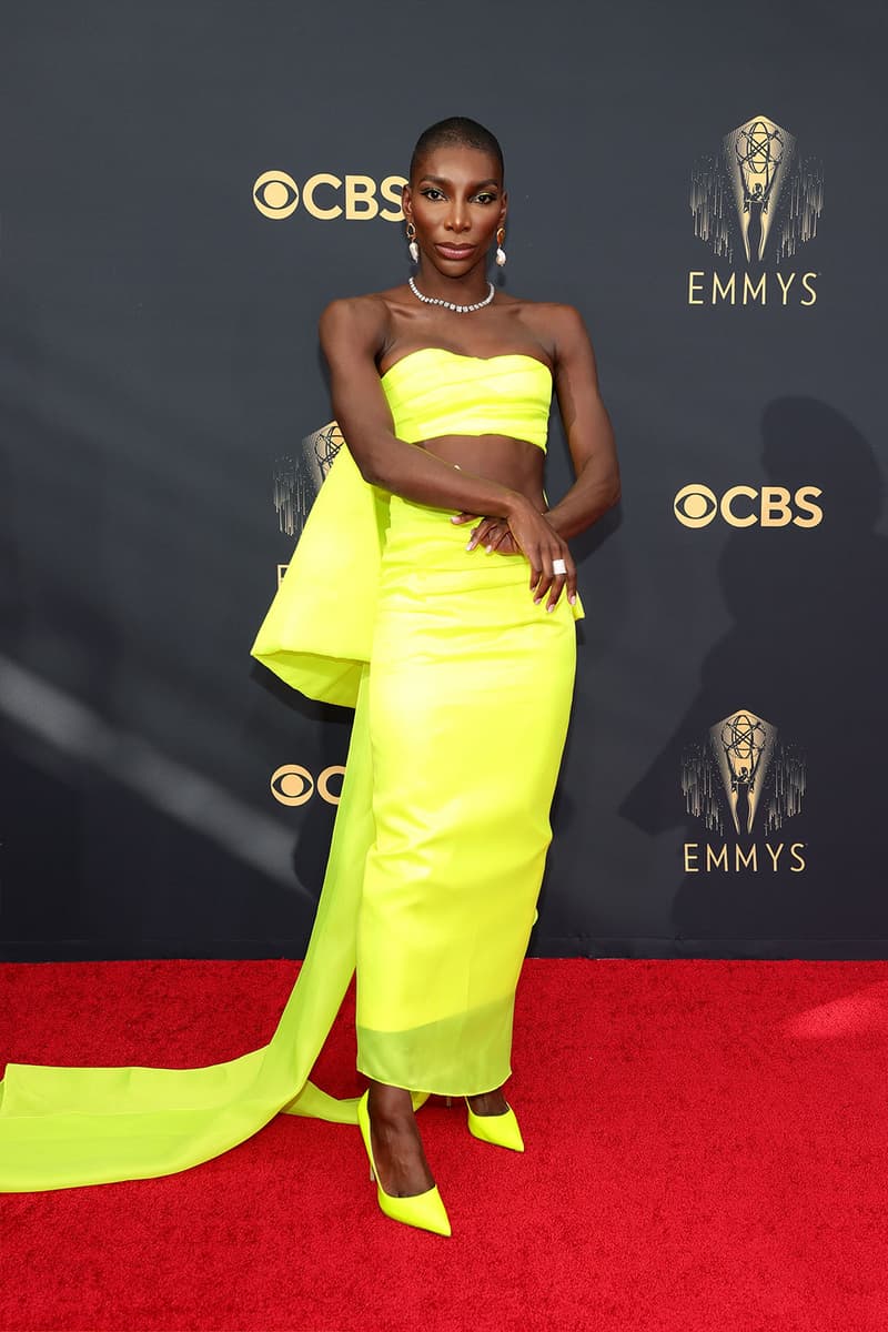 2021 Emmy Awards 73rd Best Dressed Red Carpet Celebrities Michaela Coel