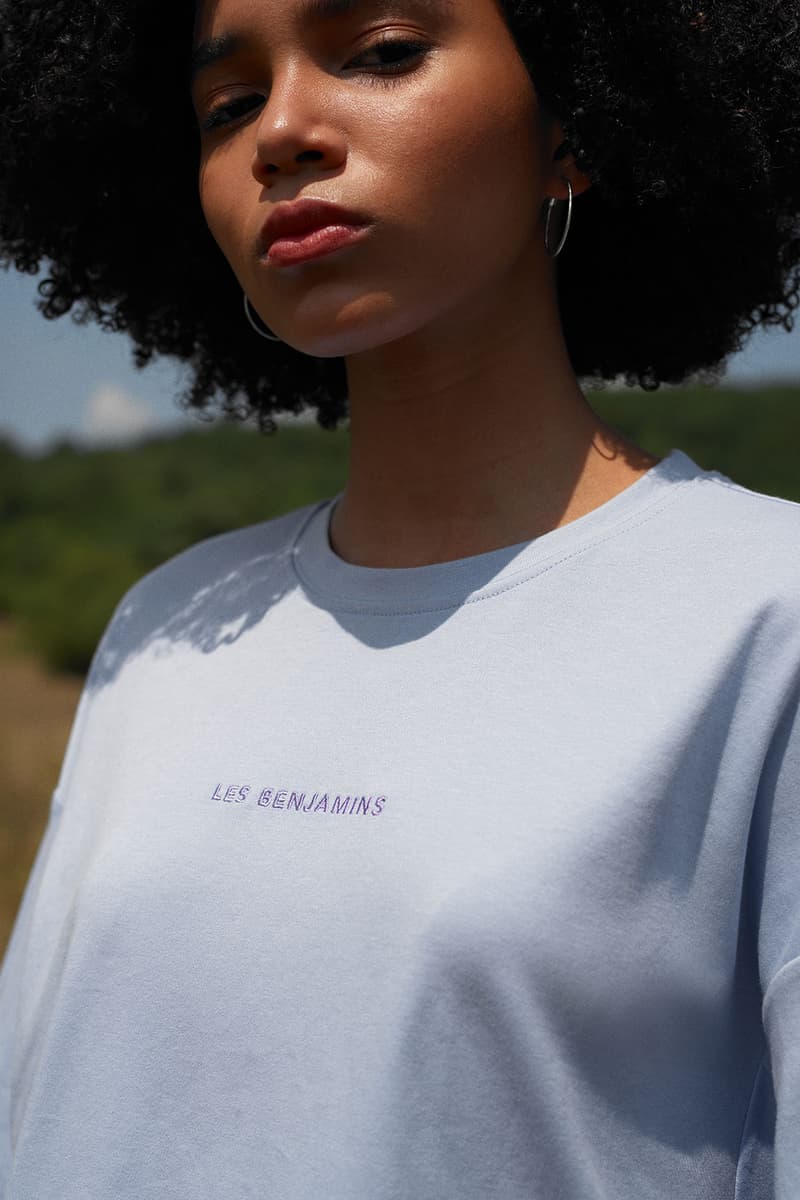 Les Benjamins' "Essentials 3.0" collection baby blue tee