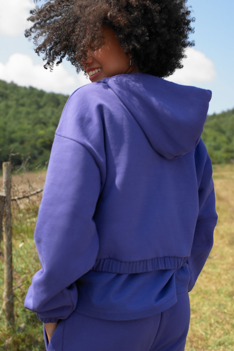 Les Benjamins' "Essentials 3.0" collection purple hoodie sweatpants