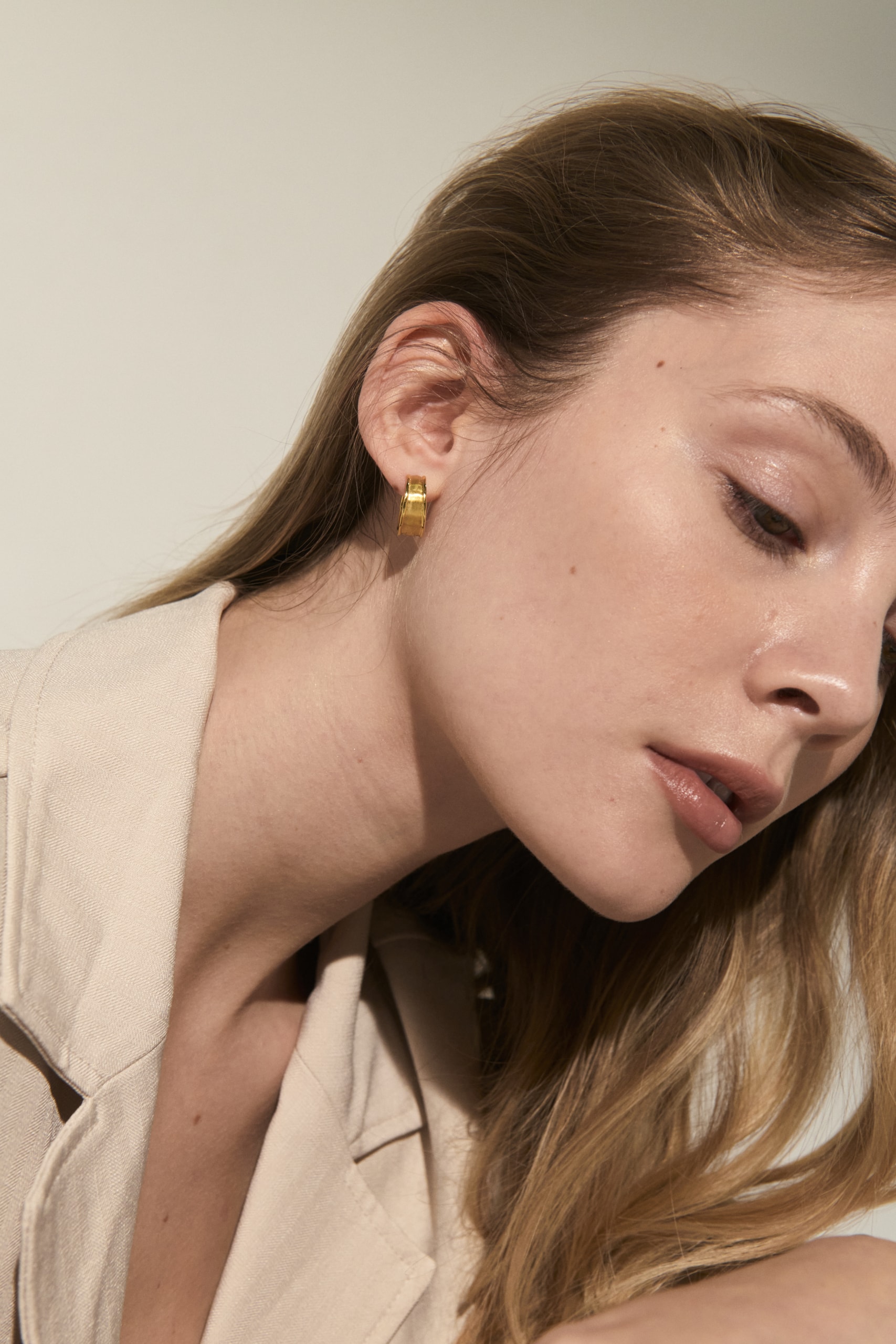 Brie Leon gold small hoop earrings