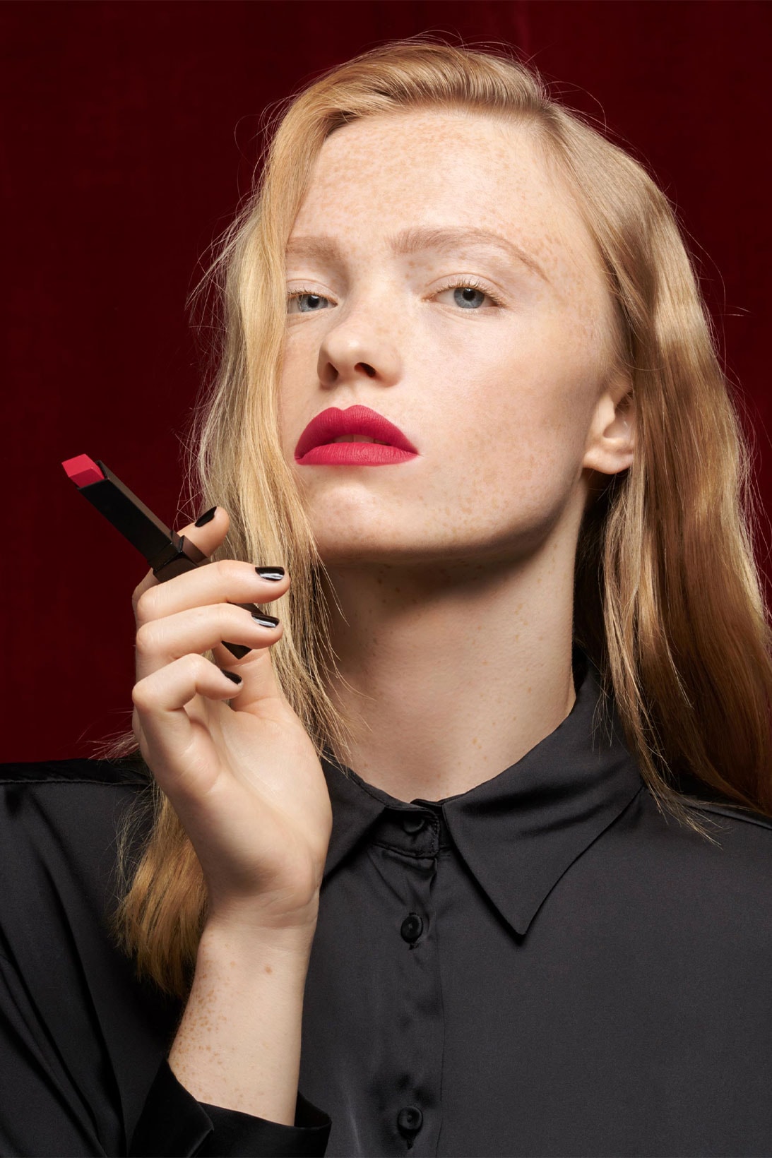 YSL Beauty “The Slim Velvet Radical” model pink shade