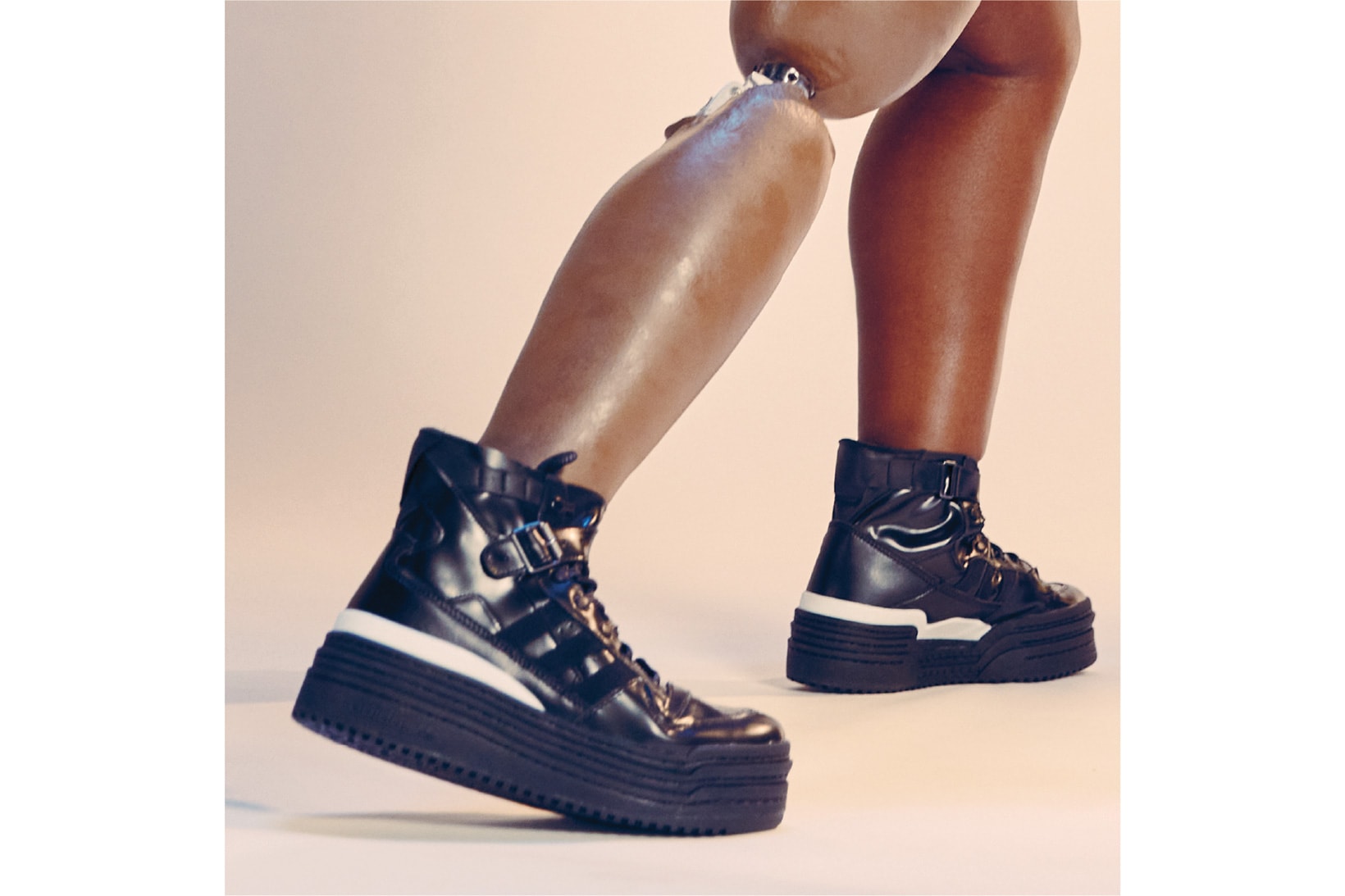 Afropunk adidas Triple Platforum Sneakers Footwear Kicks Black White