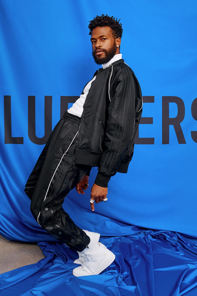 adidas originals blue tracksuit