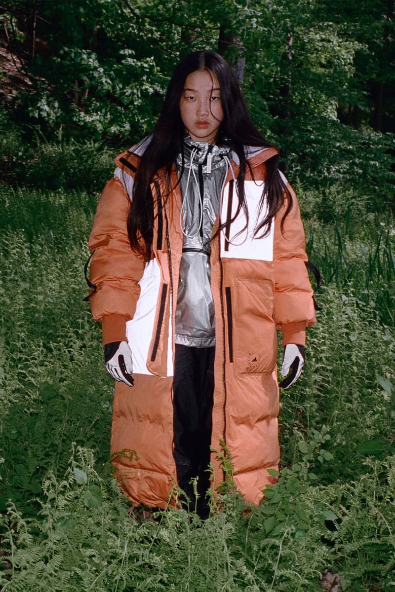 adidas Stella McCartney Earth Explorer collection Ella Emhoff Audrey Nuna Jackets Outerwear Boots Bodysuit