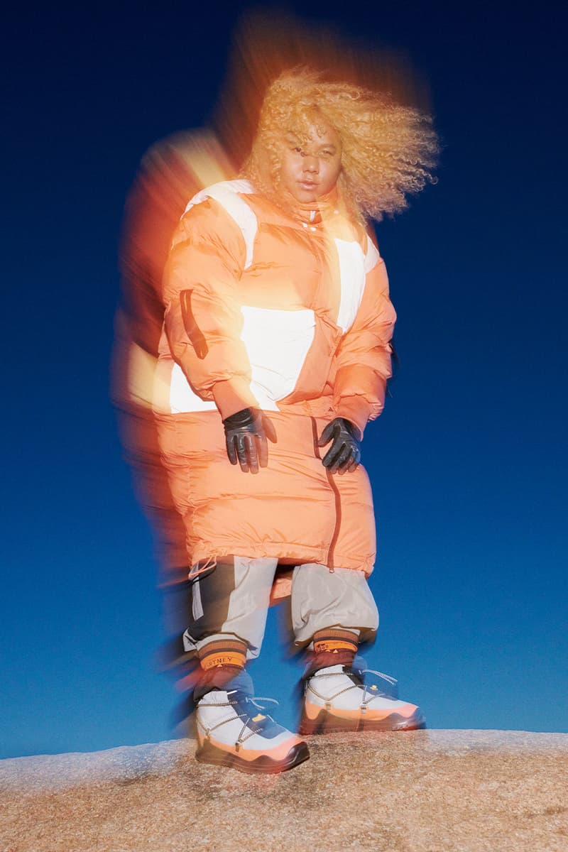 adidas x stella McCartney earth explorer sleeping bag puffer jacket Alima Lee