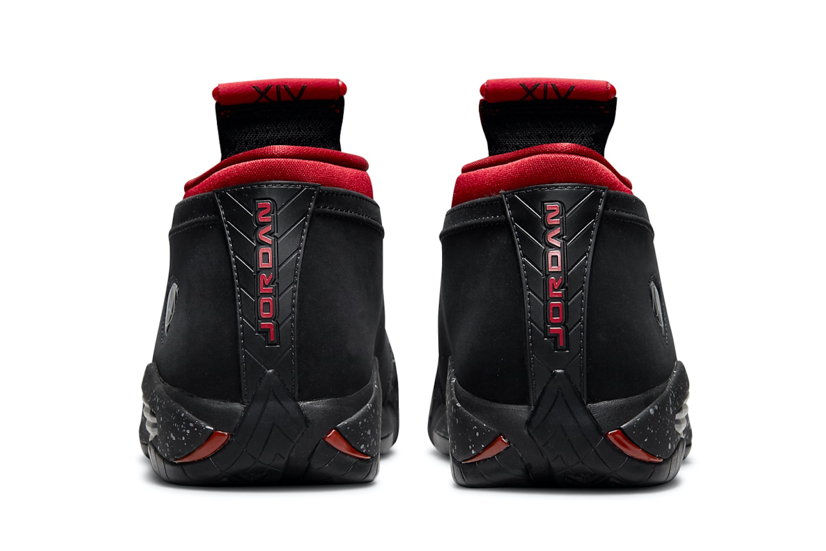 Nike Womens Air Jordan 14 AJ14 Low Red Lipstick Black Sneakers Footwear Kicks Sneakerhead Shoes heel
