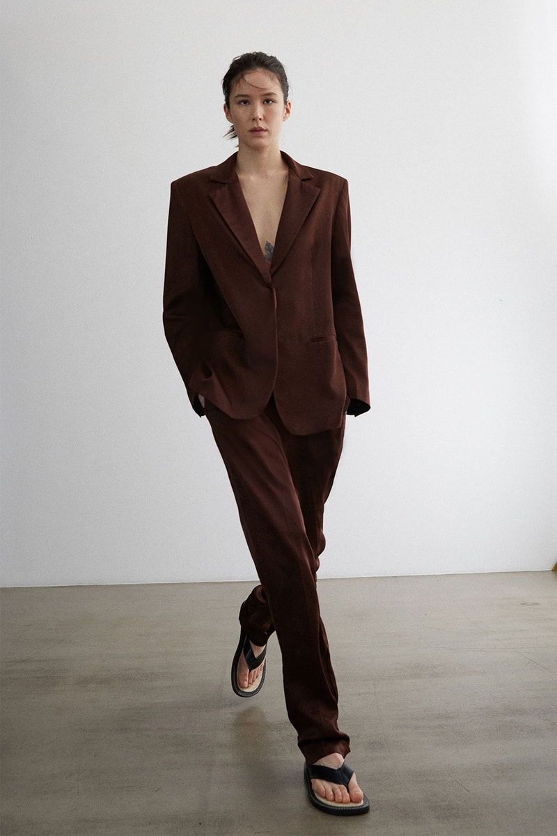 BITE Studios' Autumn/Winter 2021 Collection brown woven blazer