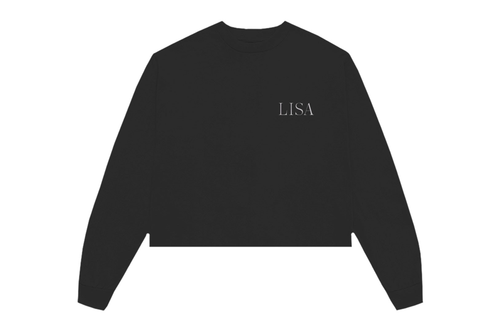 BLACKPINK Lisa Solo Album LALISA Merch Cropped Crewneck Tee