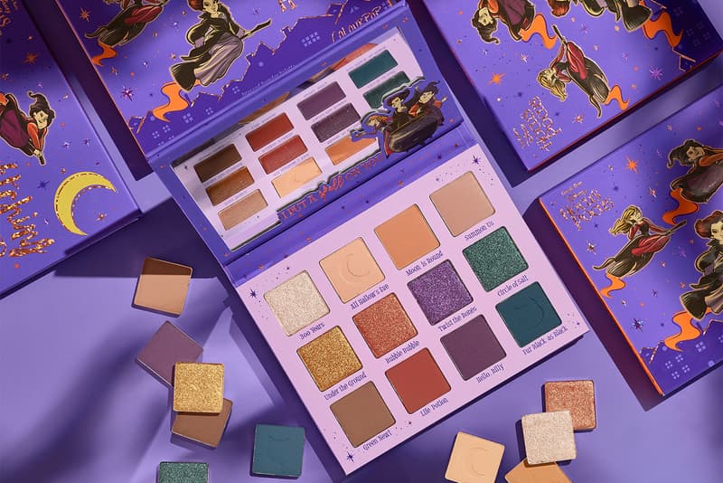 colourpop disney hocus pocus coven crew collaboration eyeshadow palette