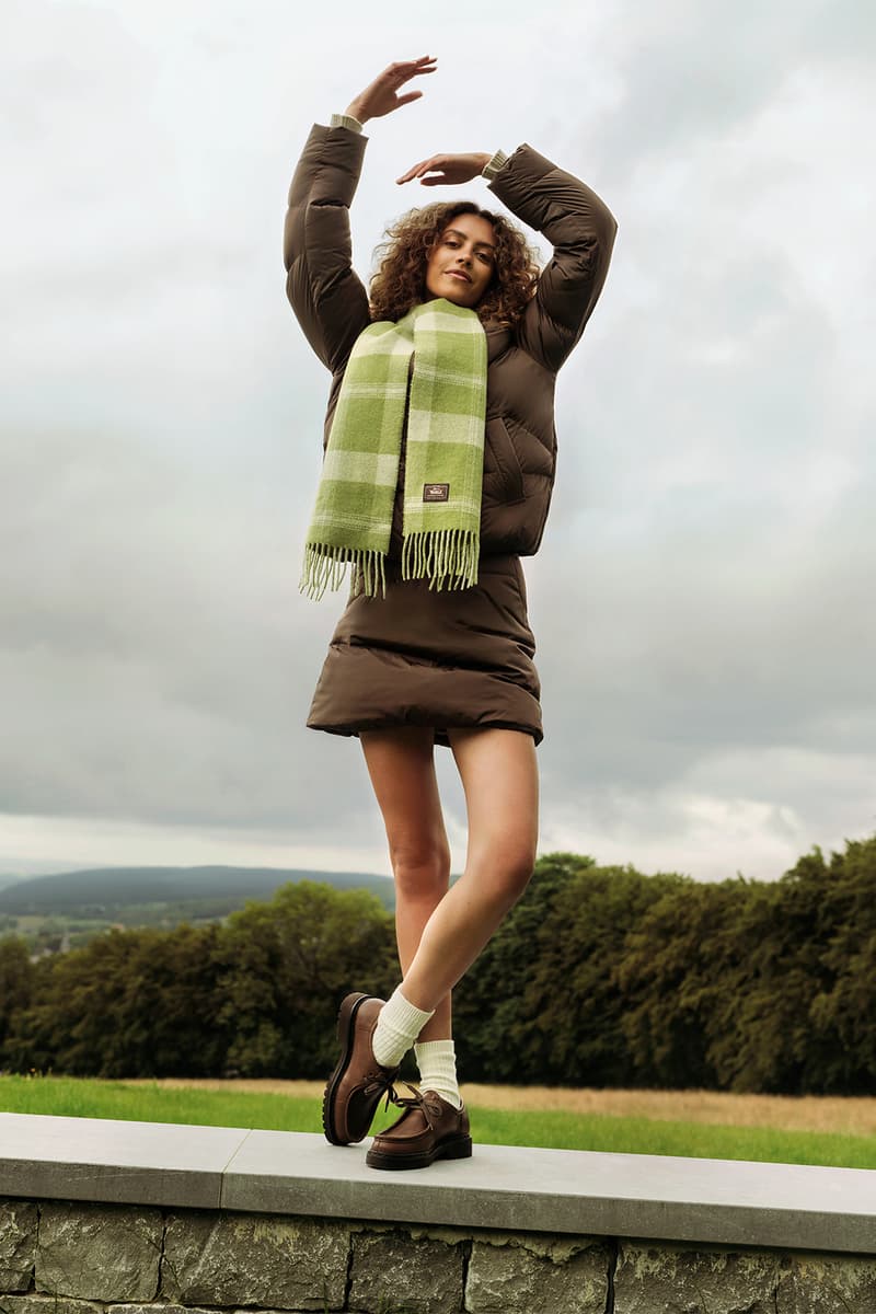 Daniëlle Cathari The Woolrich Woman Fall Winter 2021 FW21 Collection Outerwear Puffer Jacket Skirt Scarf