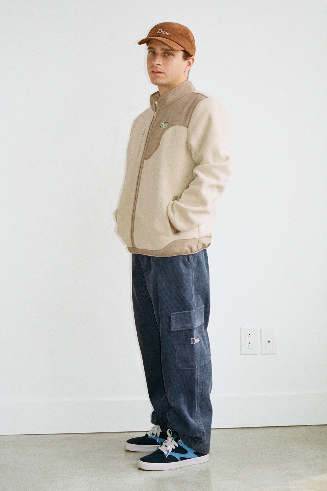 Dime Fall 2021 Drop 1 Collection Lookbook Hat Jacket Pants SNeakers