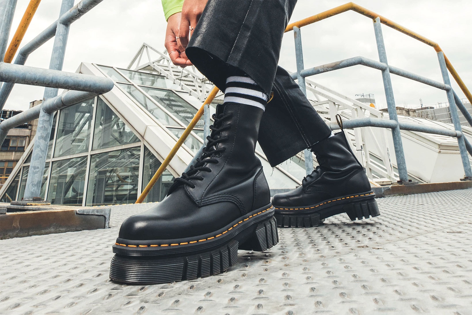 Dr. Martens Quad Neocentric collection boots Audrick eight eye