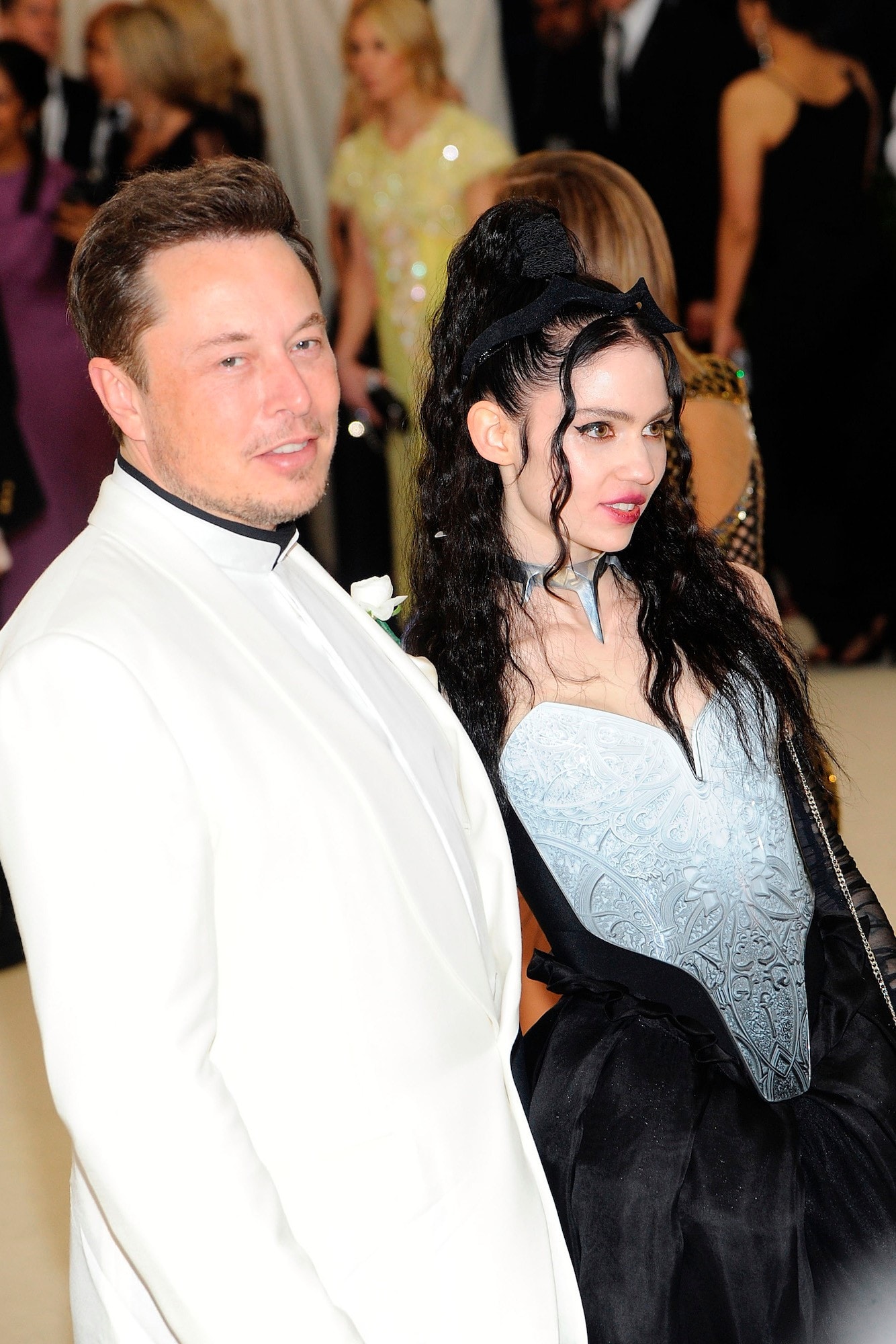 Grimes Elon Musk Met Gala Red Carpet 2018 Tesla CEO Musician 
