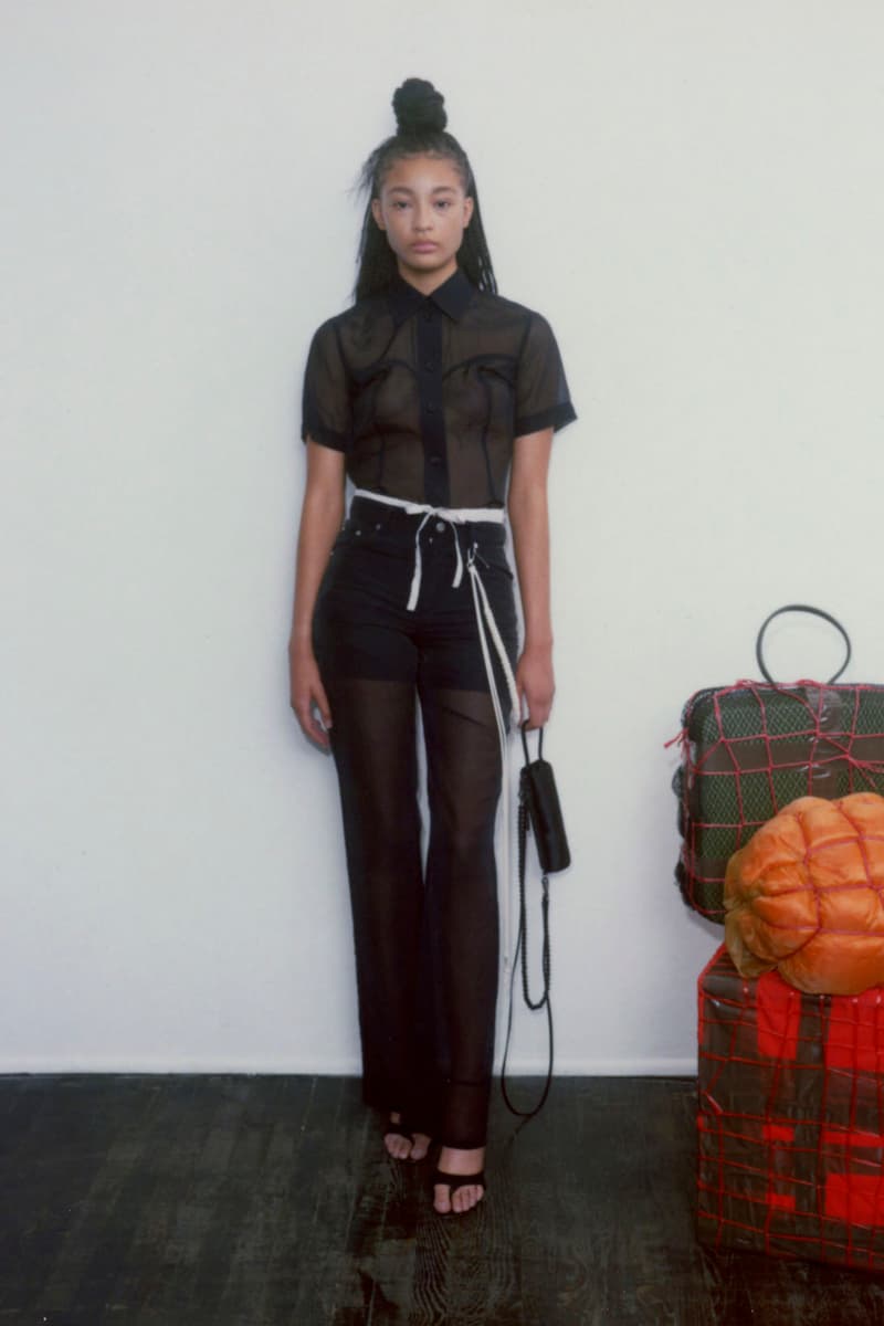 Helmut Lang Spring Summer 2022 SS22 Lookbook Sheer Shirt Dress