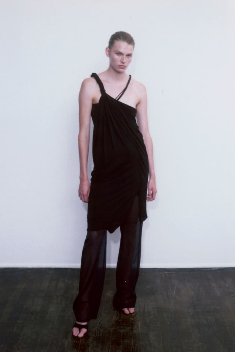 Helmut Lang Spring Summer 2022 SS22 Lookbook Dress Black Pants