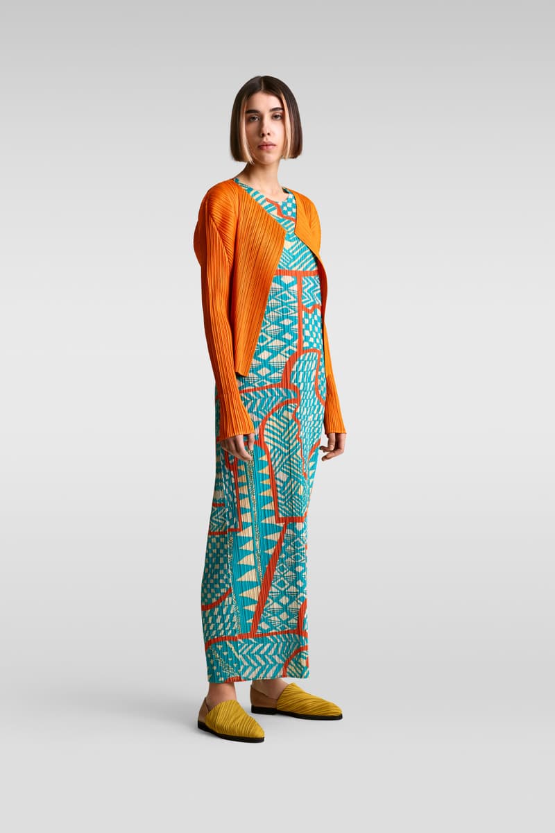 issey miyake new pleats please collection colorful pieces silhouettes cheers series monthly colors series sunset series pants dresses tops tunics