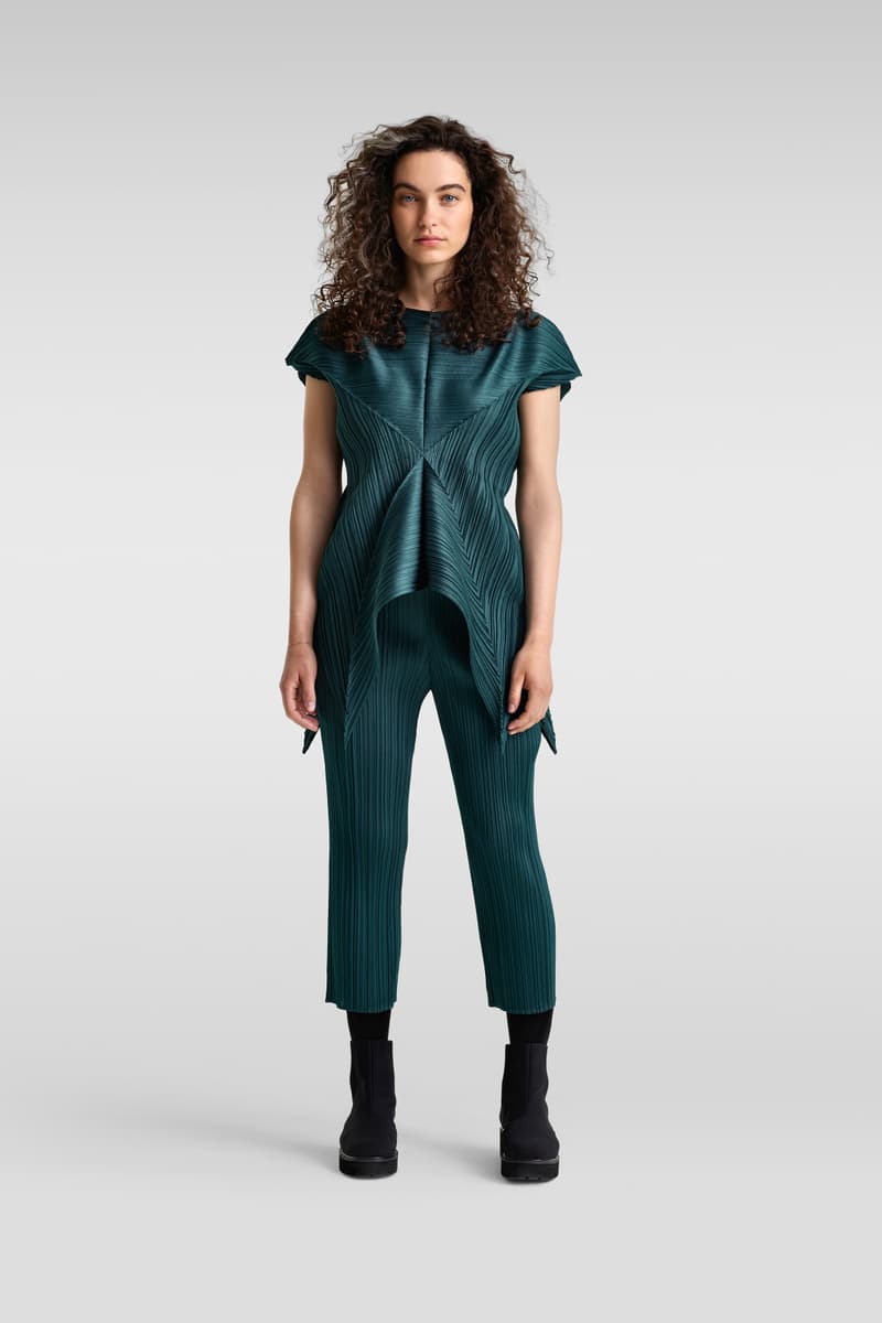 issey miyake new pleats please collection colorful pieces silhouettes cheers series monthly colors series sunset series pants dresses tops tunics