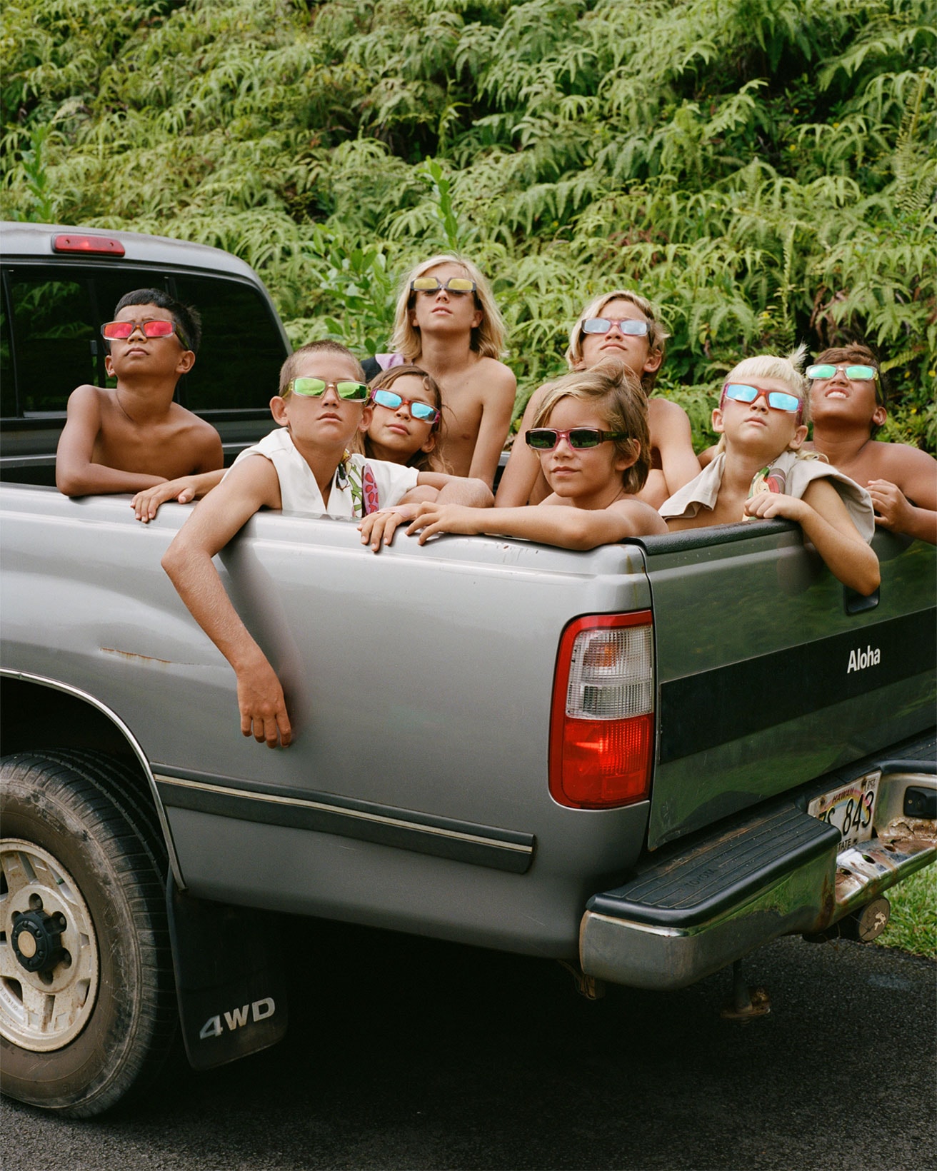 Jacquemus Winter 2021 Family Love LA MONTAGNE Campaign Car Truck Kids Sunglasses