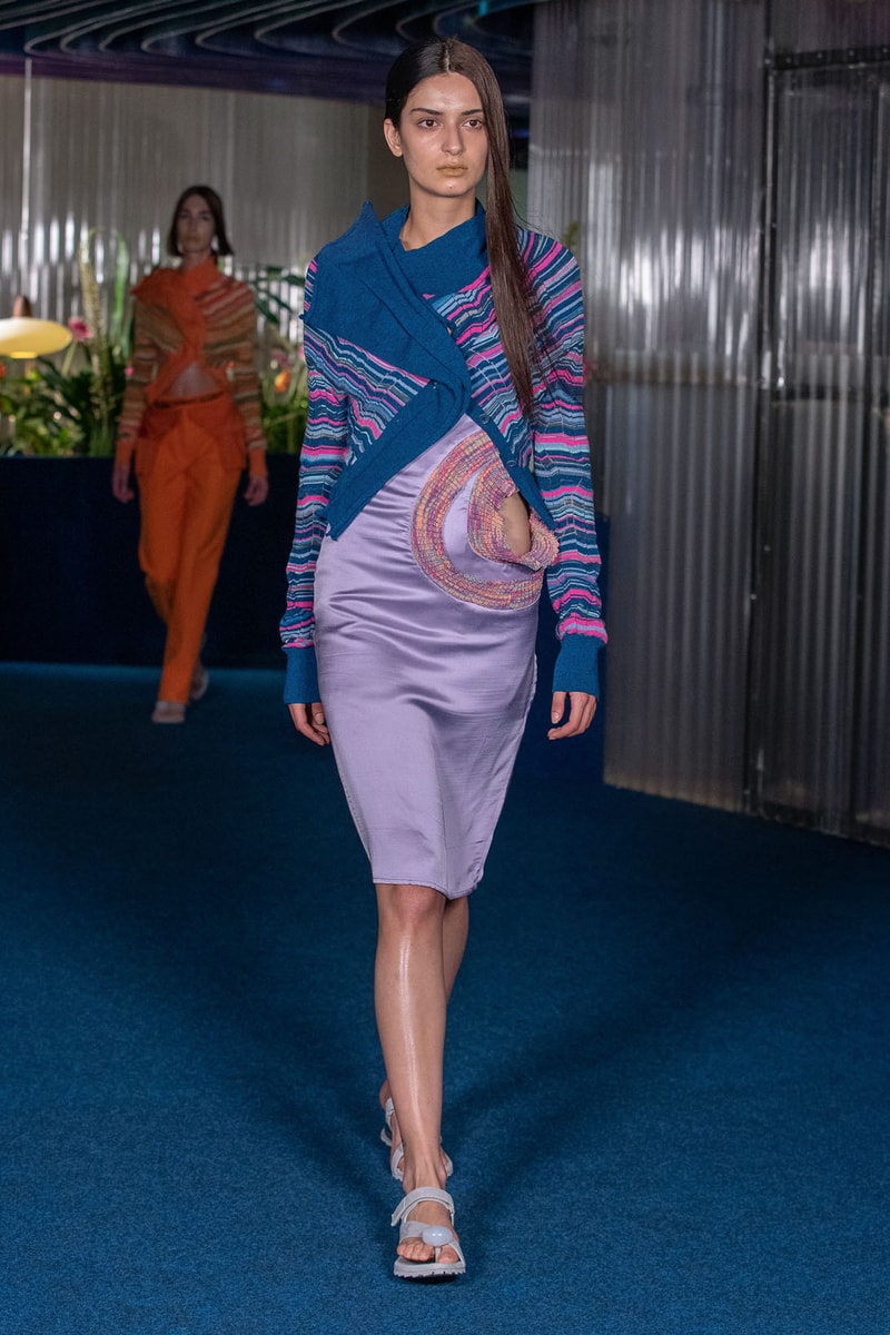 kiko kostadinov womenswear spring summer 2022 ss22 runway skirt knee length