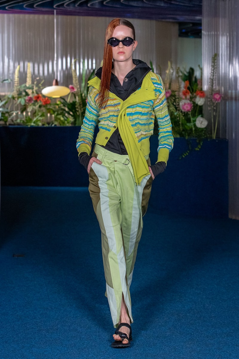 kiko kostadinov womenswear spring summer 2022 ss22 runway knit cardigan
