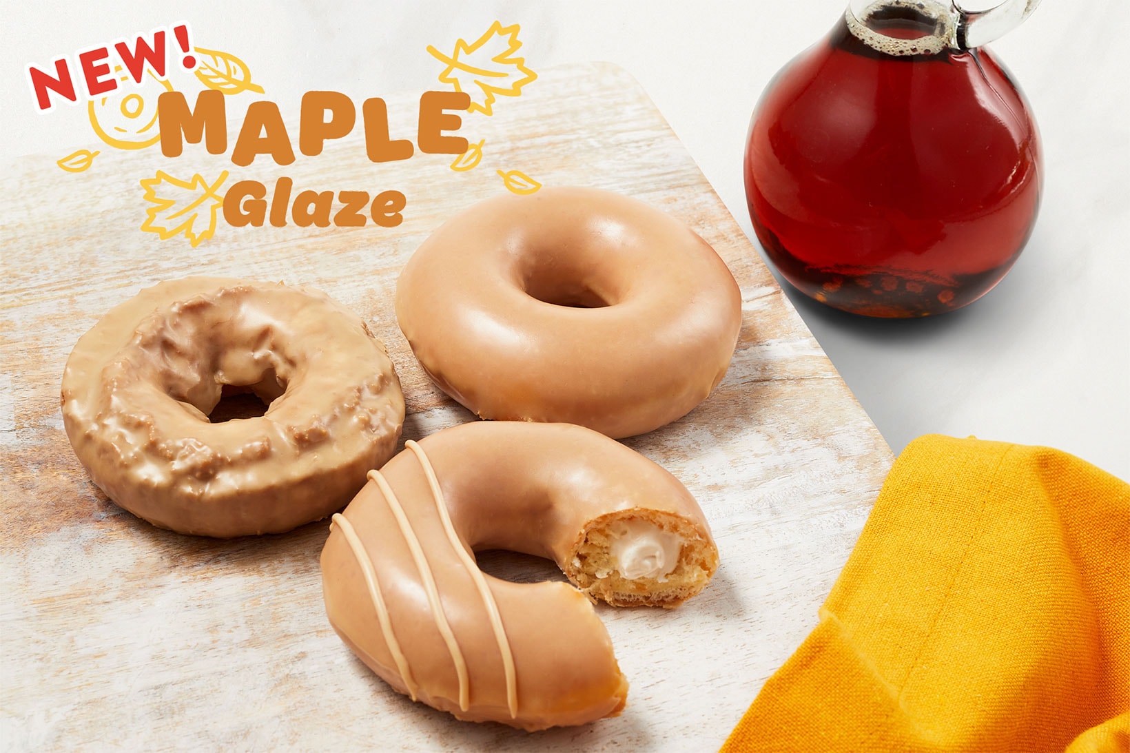 krispy kreme donuts fall for glaze maple syrup