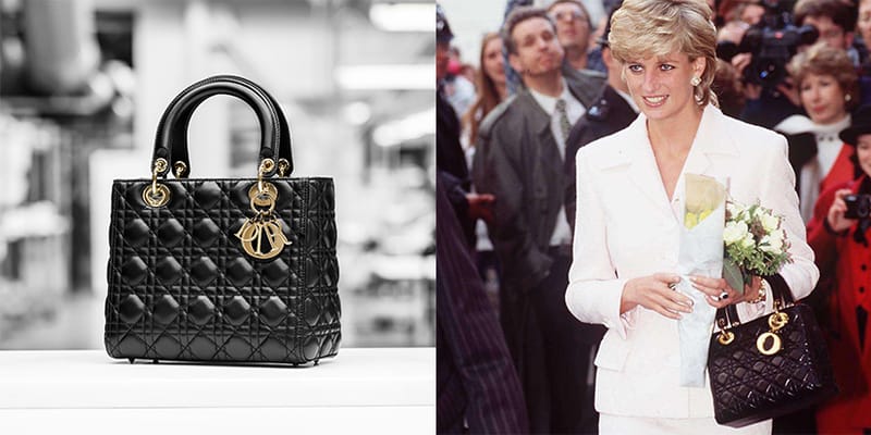 princess diana and lady dior handbag