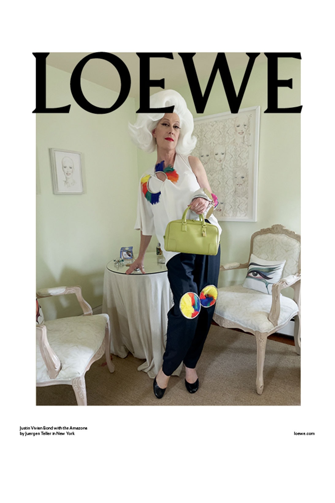 Loewe Amazona Handbag Campaign Juergen Teller Justin Vivian BOnd