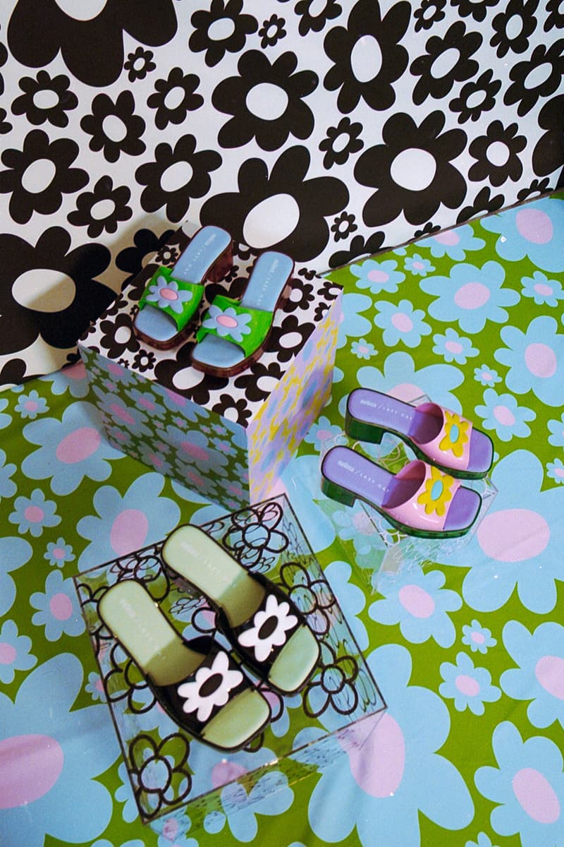 Melissa Lazy Oaf Mules Sandals Collaboration Floral Prints