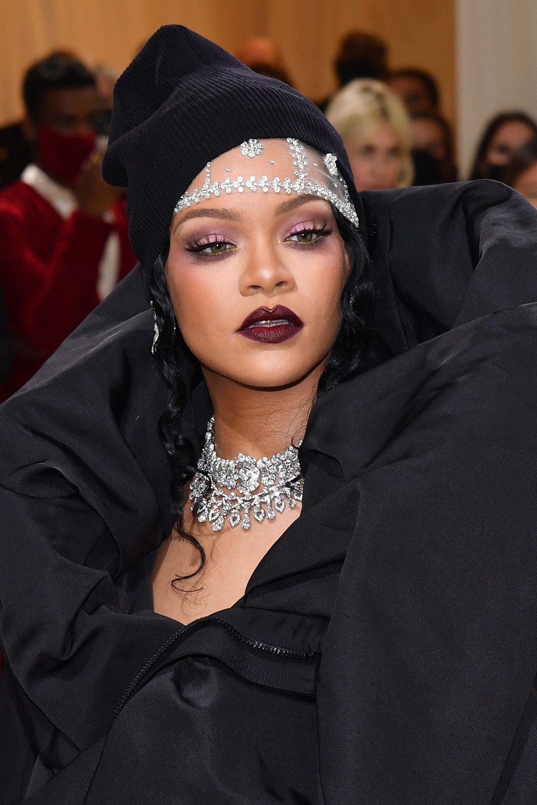 Met Gala 2021 Beauty Makeup Hair Red Carpet Celebrity Looks Rihanna