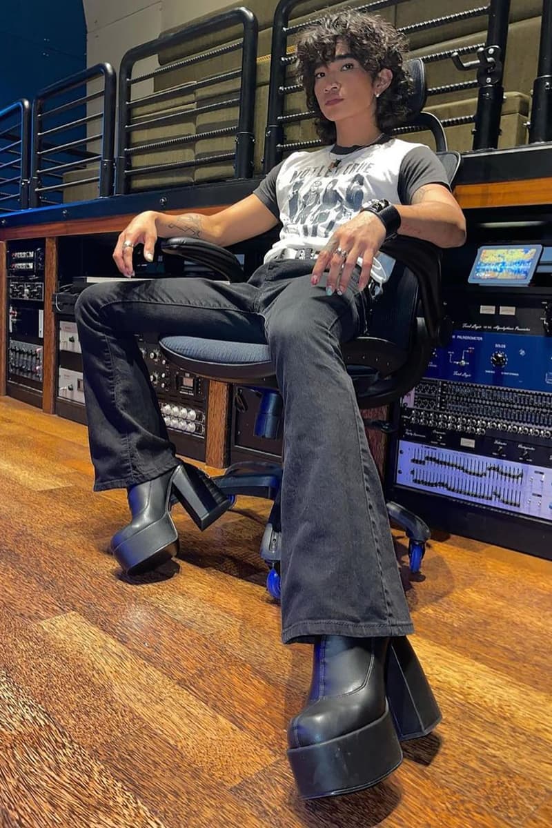 Naked Wolfe SPICE Black Stretch Boot TikTok Trend Bretman Rock