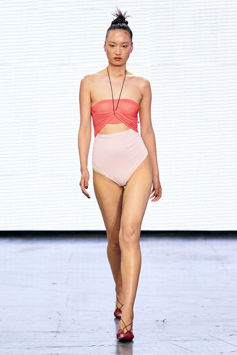 Nensi Dojaka London Fashion Week LFW Spring/Summer 2022 SS22 Runway Bodysuit