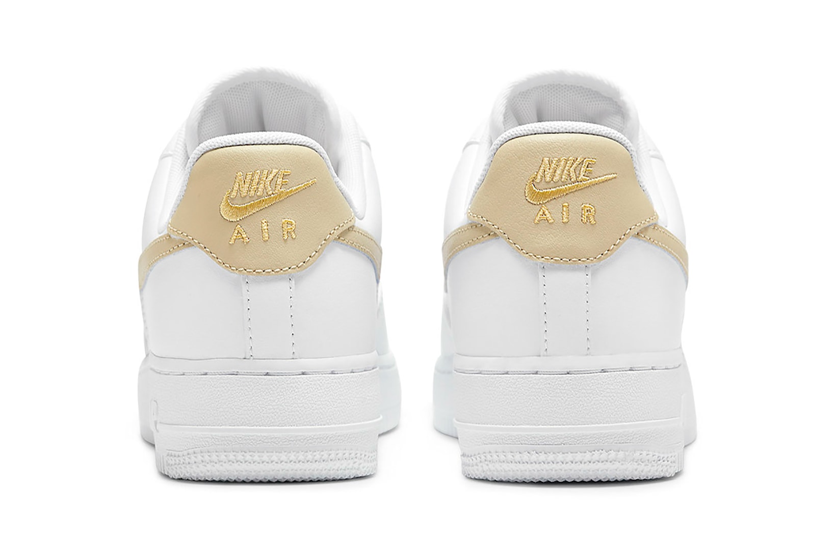 Nike Air Force 1 AF1 ’07 Essential White Beige Womens Sneakers Footwear Kicks Shoes Heels