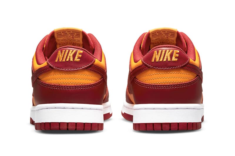 Nike Dunk Low "Midas Gold" back view