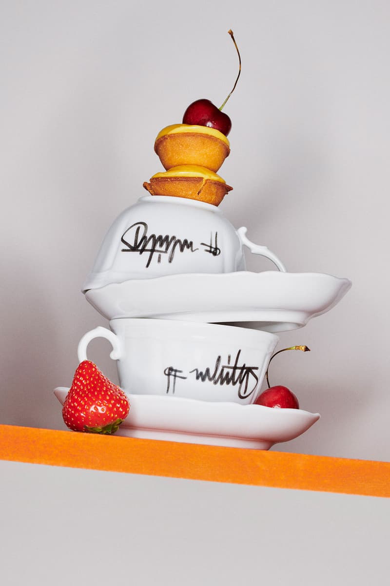 Off-White™x Ginori 1735 collection teacups and saucer