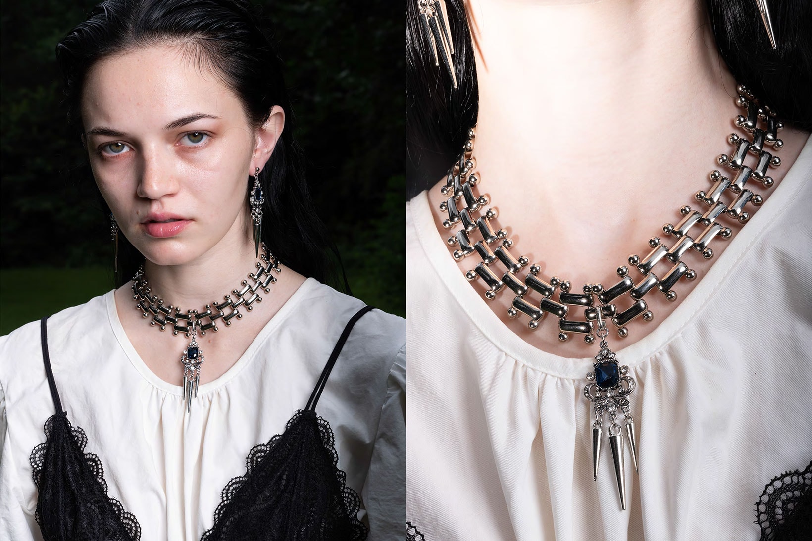 OHTNYC Jewelry Isolation Collection Spike Necklace