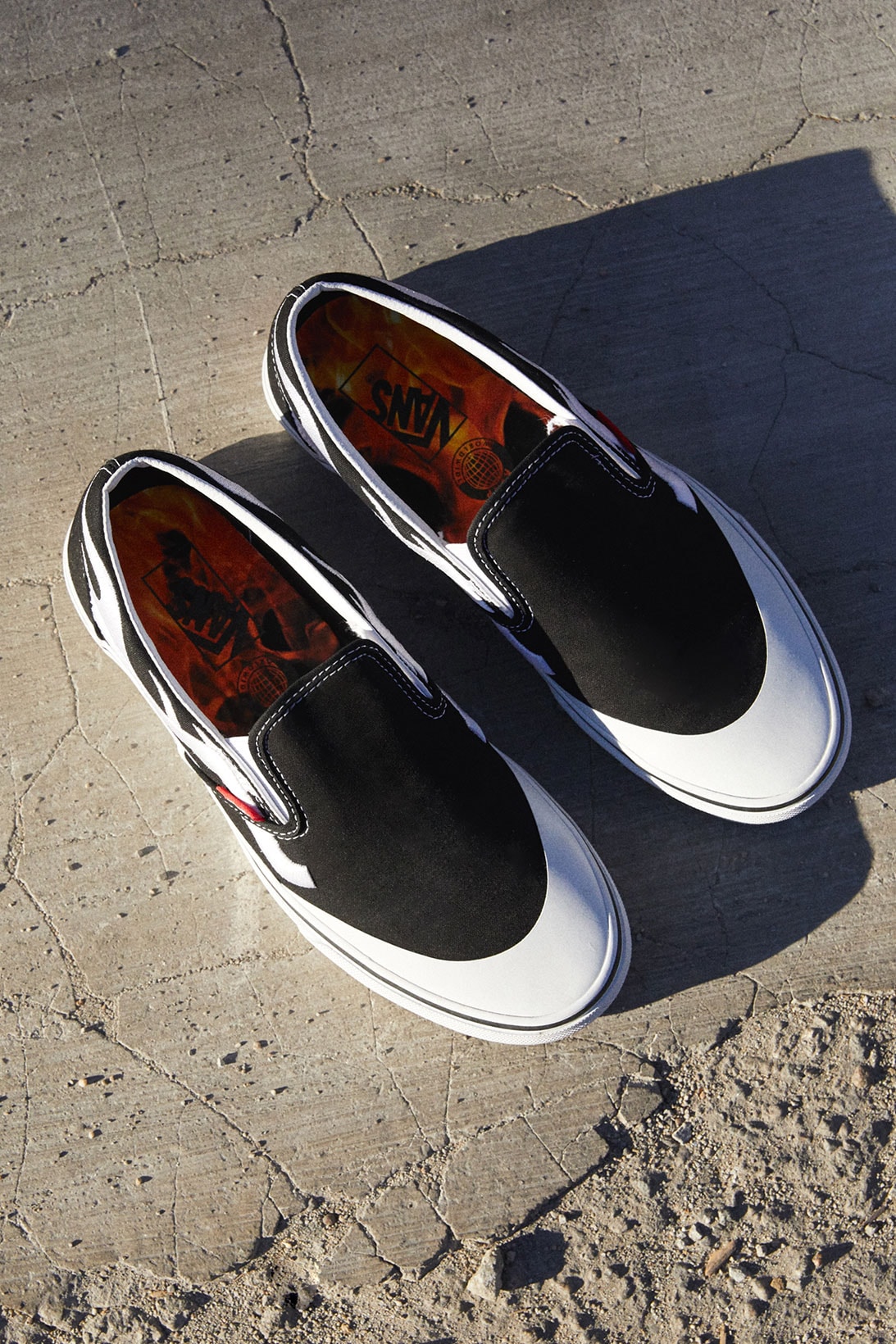 ASAP Rocky PacSun Vans Slip-On Collaboration Sneakers Upper Details