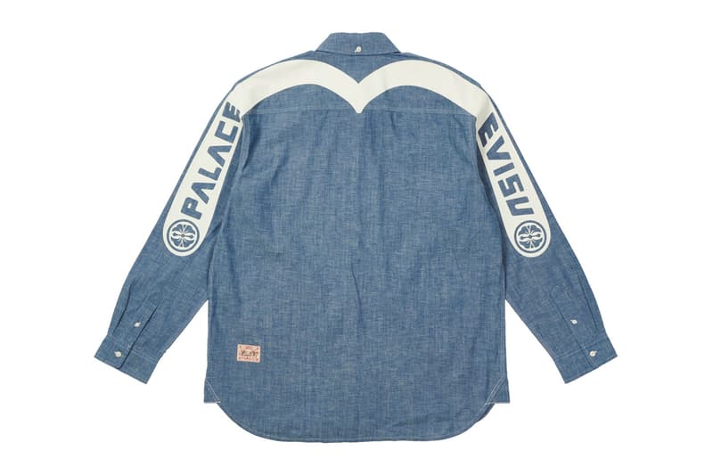 Palace Skateboards Evisu FW21 Collaboration Denim Shirt