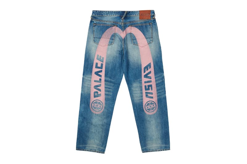 Palace Skateboards Evisu FW21 Collaboration Light Blue Jeans