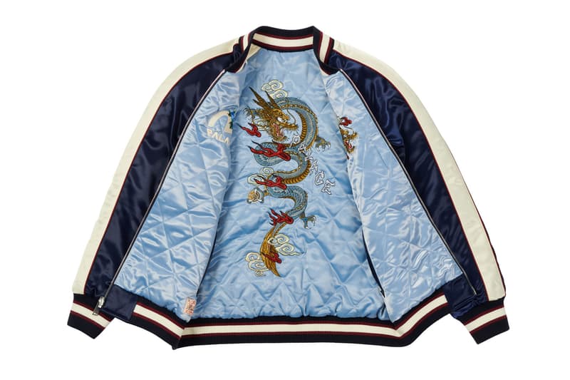 Palace Skateboards Evisu FW21 Collaboration Reversible Souvenir Jacket