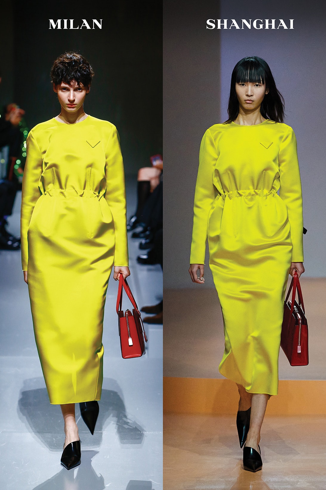 Prada Spring Summer 2022 SS22 Collection Milan Shanghai Fashion Week Runway Raf Simons Miuccia