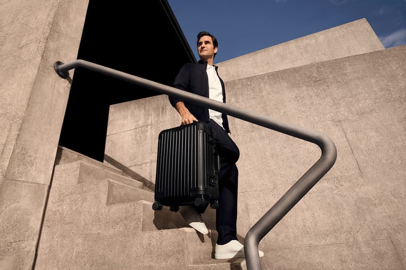 RIMOWA Never Still Brand Campaign Roger Federer Suitcase Trunk Stairs